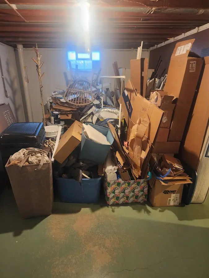 Roll-off dumpster container at job site for Roll Off Dumpster Rental in Wyboo